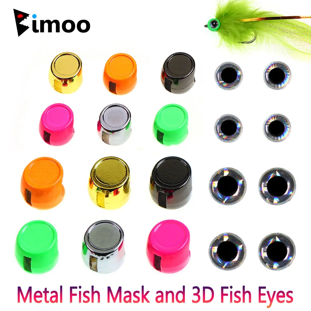 Bimoo Cabeza de Pez Metálica 3D – Streamer Pesca Lubina Trucha - imagen 2