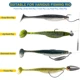 THKFISH Señuelos blandos swimbait ojos 3D cola T para lubina y lucio - imagen 4