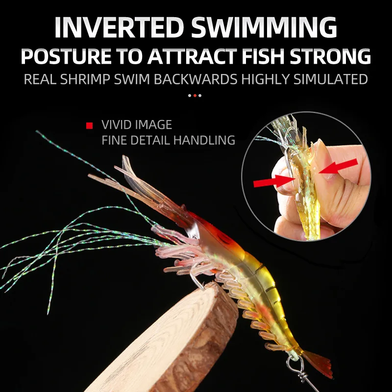 ShareShark señuelo camarón artificial para pesca con cebo - imagen 3