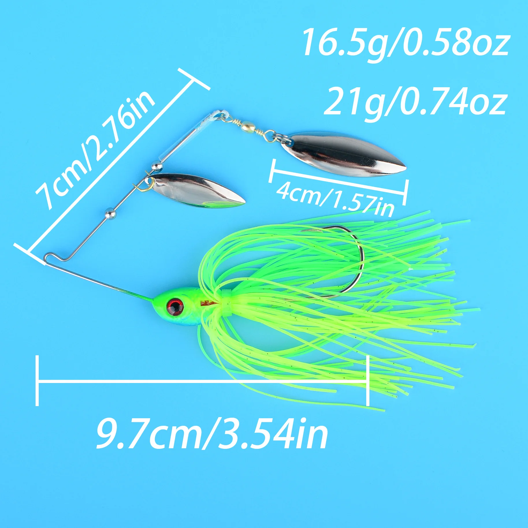 Señuelos para lucio: spinners de metal con lentejuelas - imagen 2