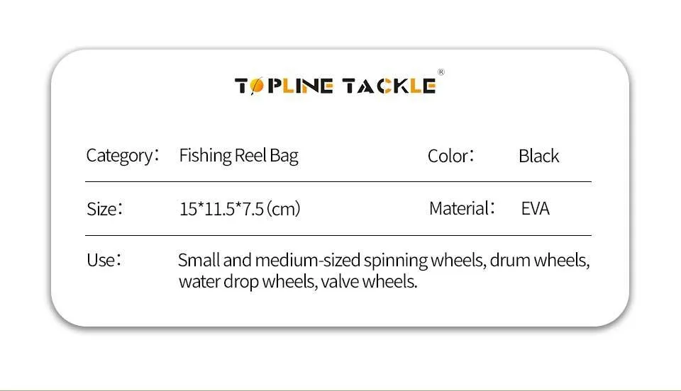 Interior de la funda EVA para carretes de pesca