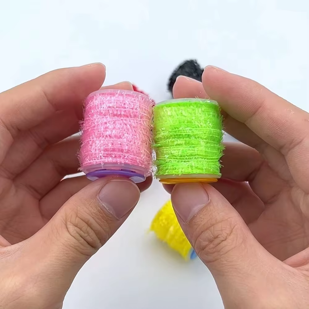 Chenille Marabou 10mm para Moscas y Jig – Hilo de Atado para Pesca en Hielo - imagen 5