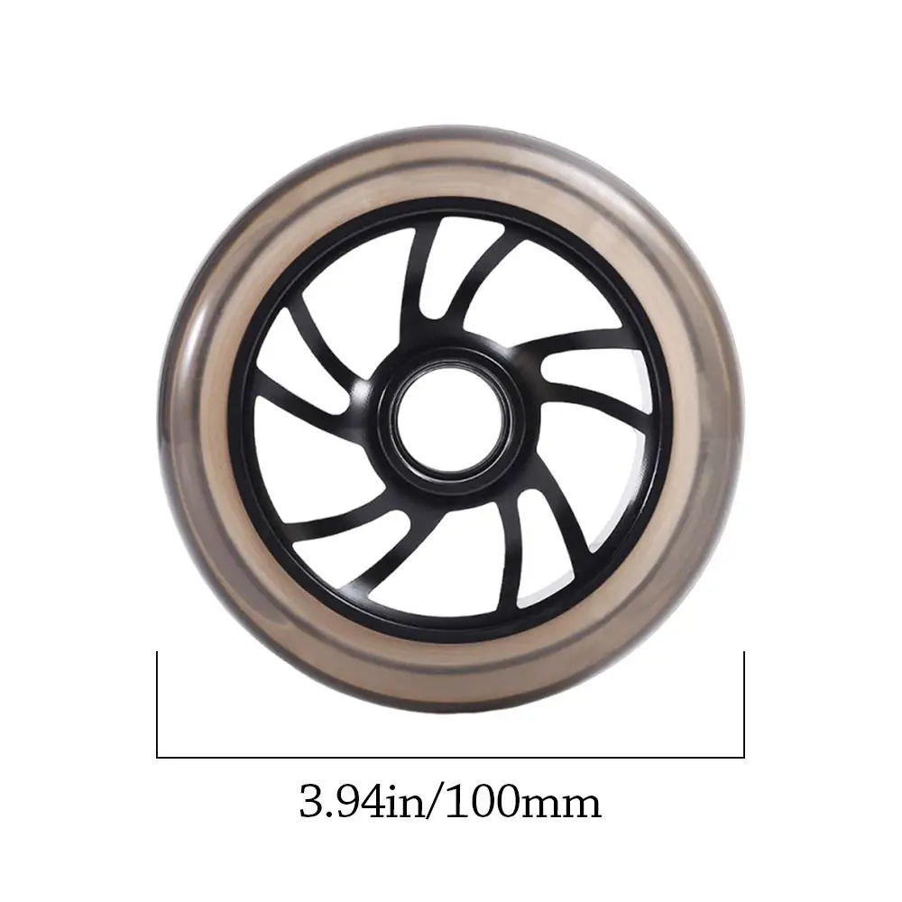 Detalle de las ruedas de trottinette