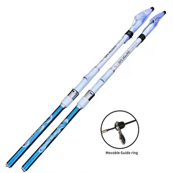 Caña Surfcasting fibra de carbono telescópica giratoria