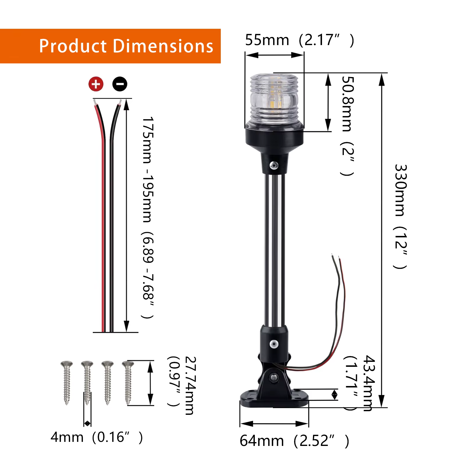 Luz LED plegable de anclaje – Ideal para pesca desde barco - imagen 3