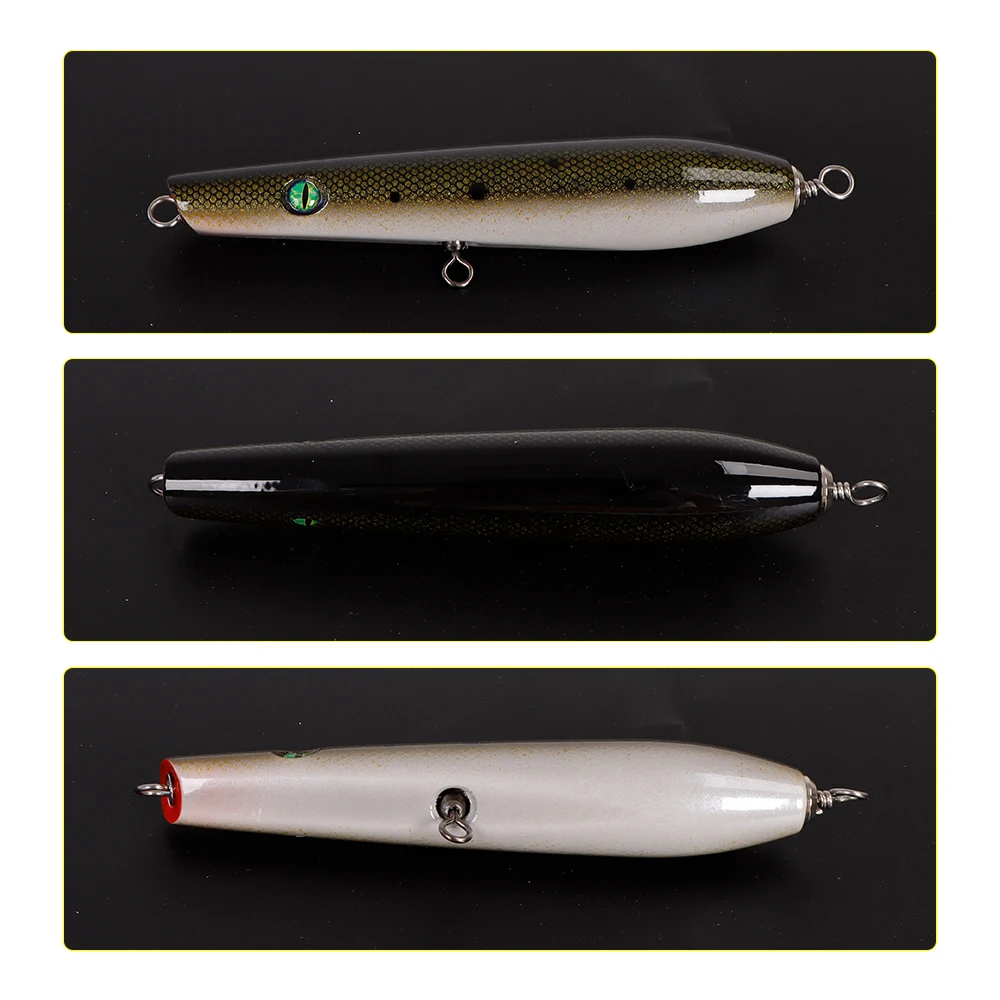 TOLU NEW Popper de madera para pesca de superficie, cebo duro - imagen 4
