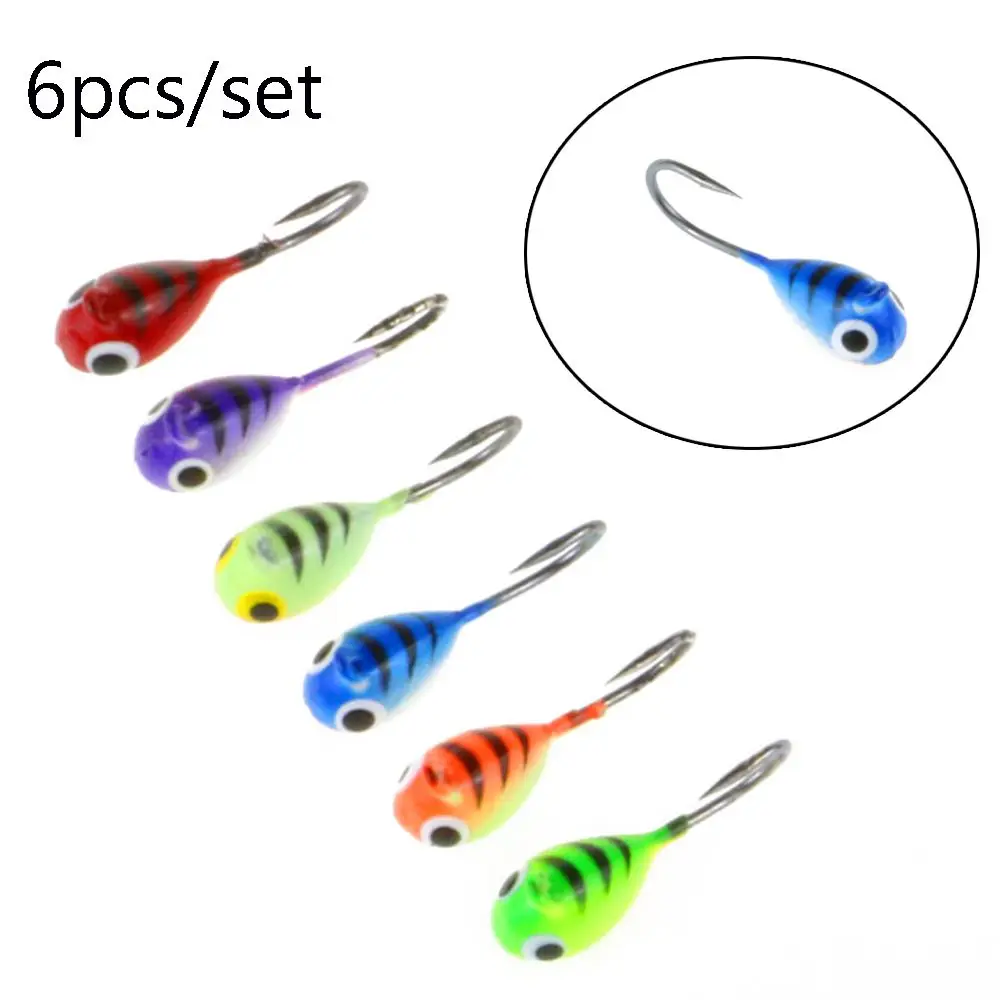 Variedad de colores del set de señuelos de pesca en hielo