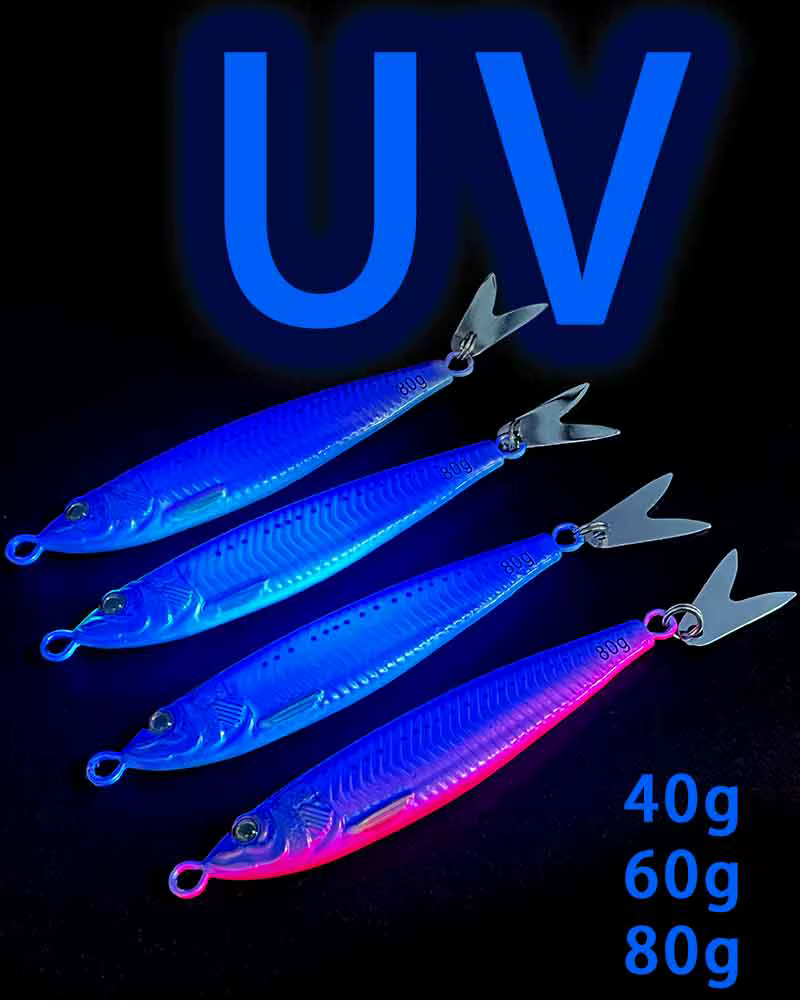 Señuelo metálico TAKEDO jigging con vientre luminoso