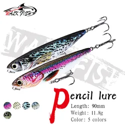 WALK FISH Señuelo Topwater Lápiz para Lucio y Lubina