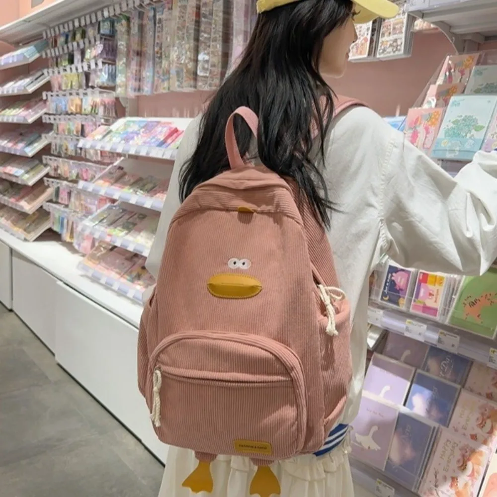 Mochila escolar de lona ligera para niñas, viaje gran capacidad - imagen 2