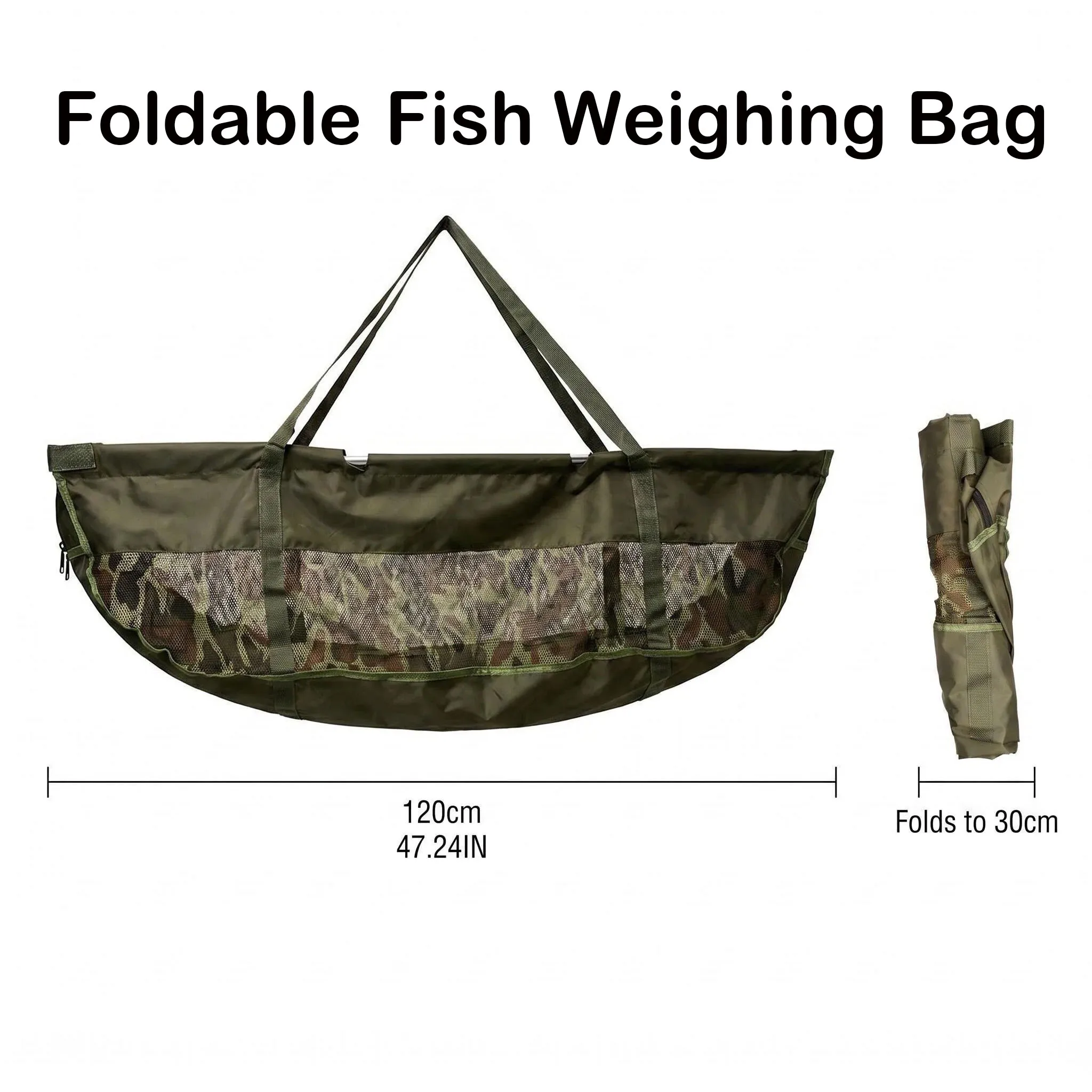 Bolsa de pesaje plegable con malla