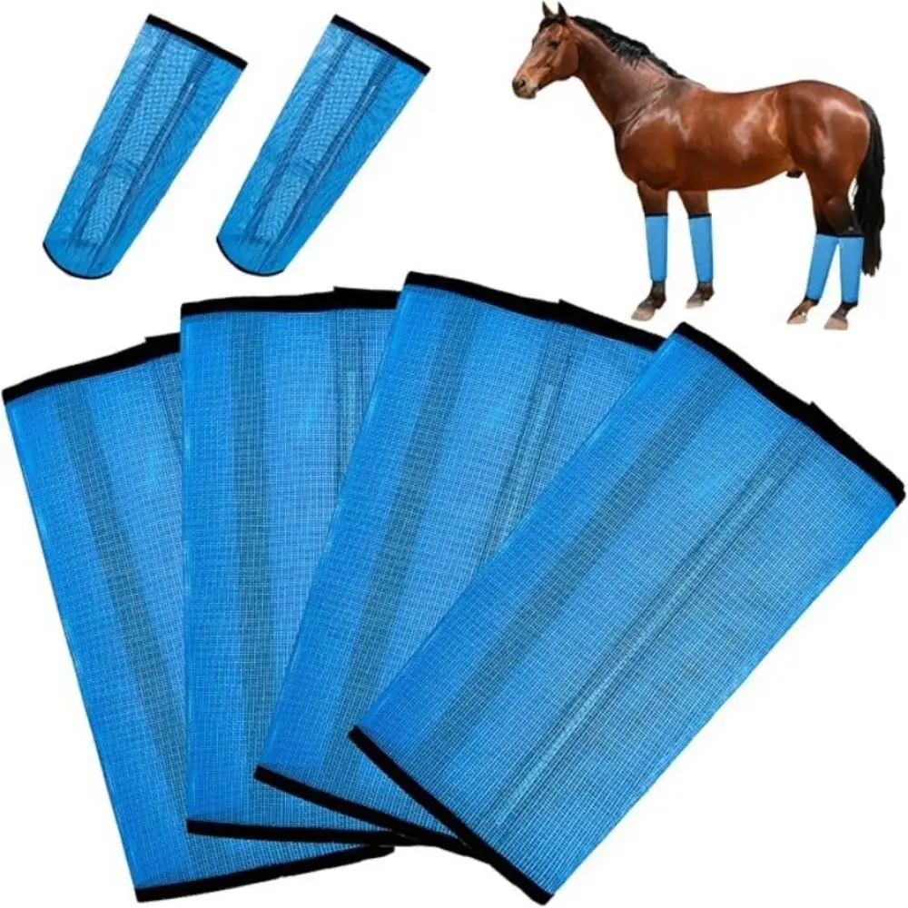 Botas transpirables para caballos de malla ajustables anti-moscas - imagen 5