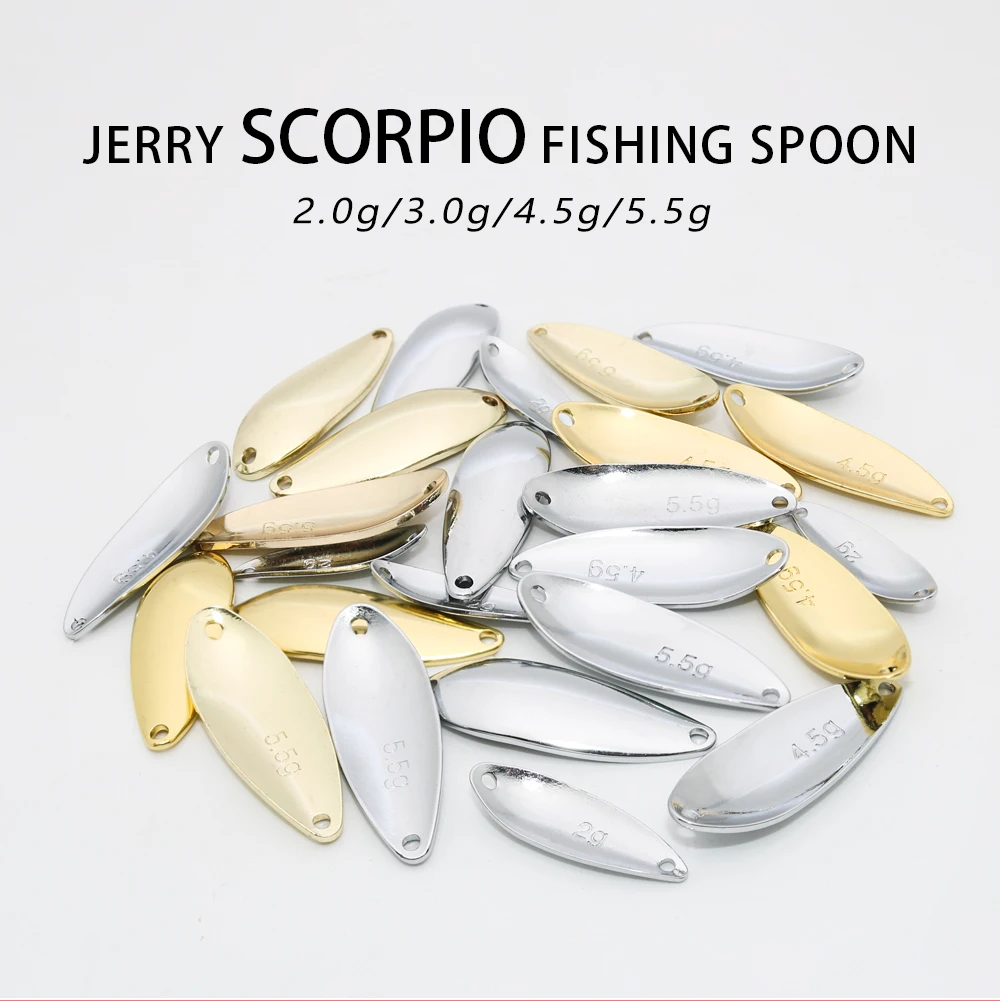 Set de 50 señuelos Jerry Scorpio sin pintar en varios pesos