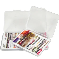 Moscas para Trucha FREE FISHER: Caddis y Scud en caja