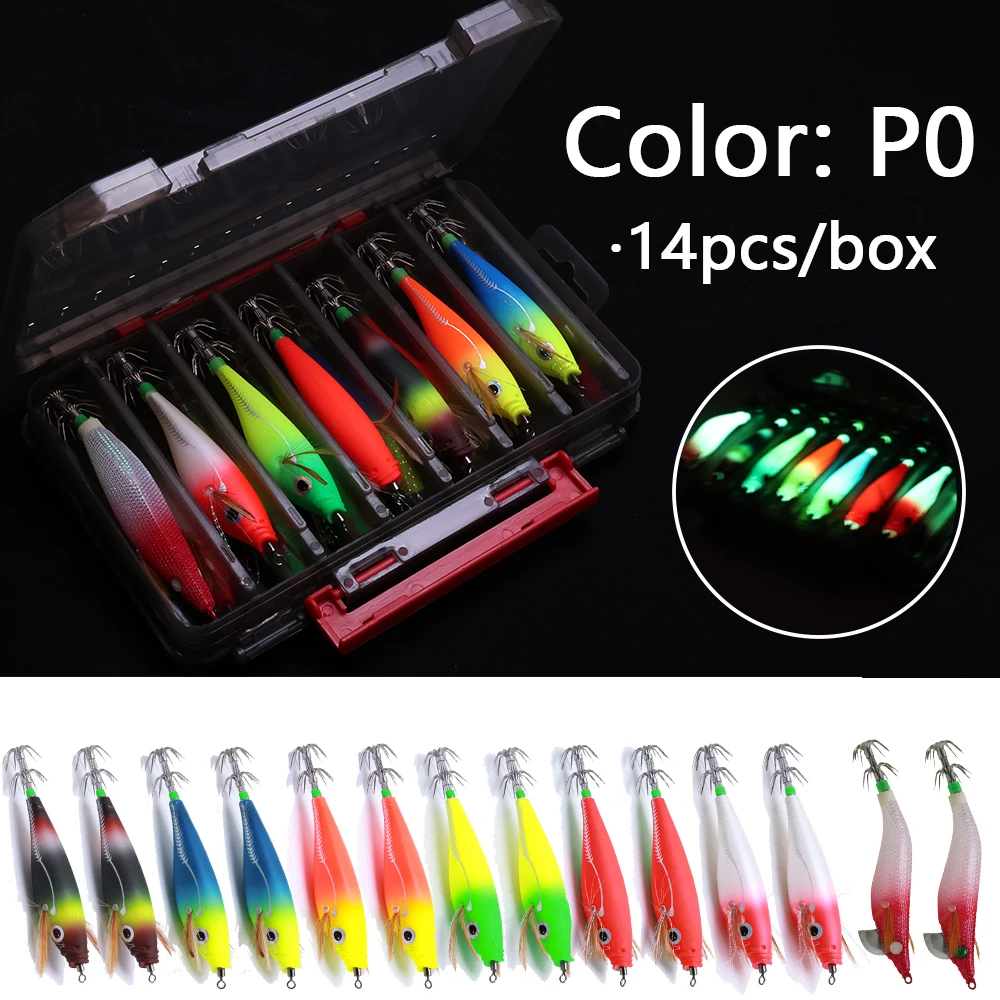 Cebo calamar luminoso con ganchos para pesca en mar desde costa - imagen 4