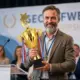 Trofeo Dorado de pesca para competición, premio metálico artesanal - imagen 5