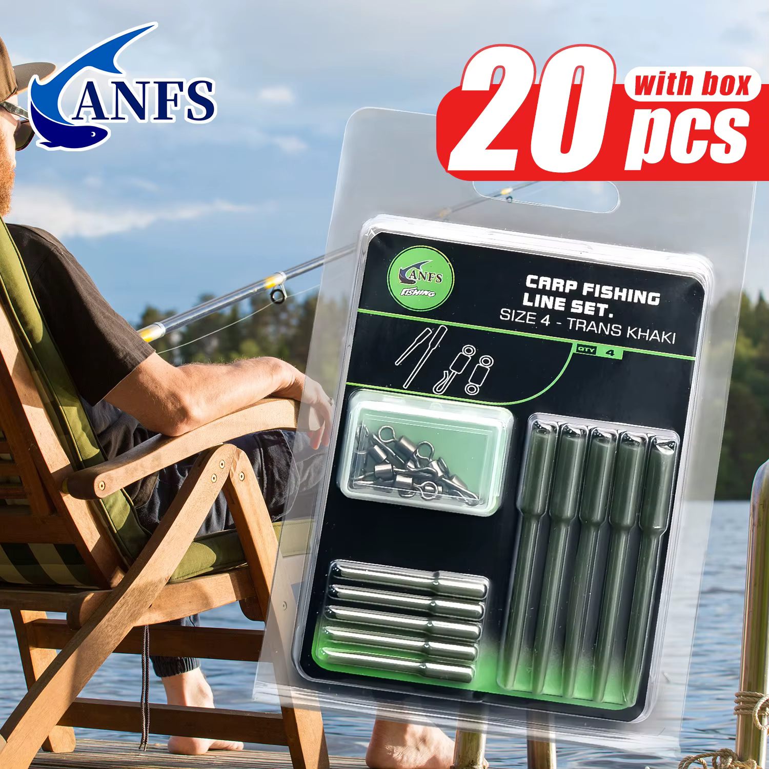 ANFS Juego de Hair Rigs para carpa – Montajes y aparejos de pesca - imagen 5