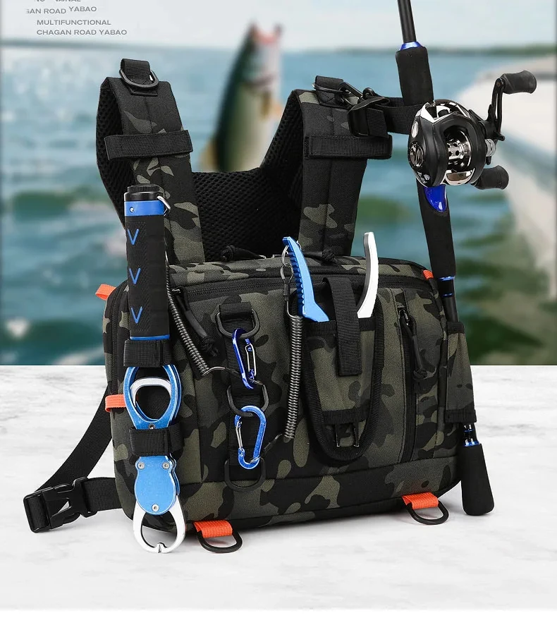 Bolsa de camuflaje para señuelos con compartimentos