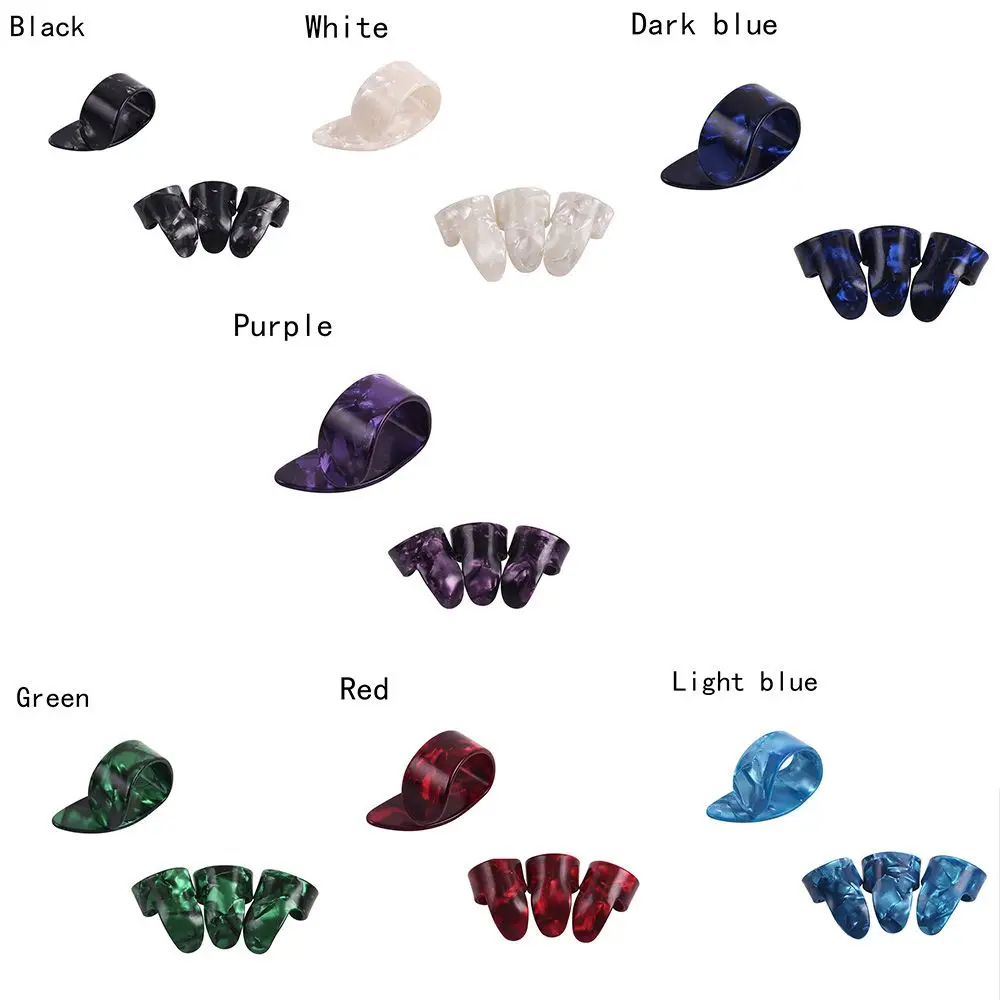 Púas de guitarra para bajo y guitarra acústica en colores