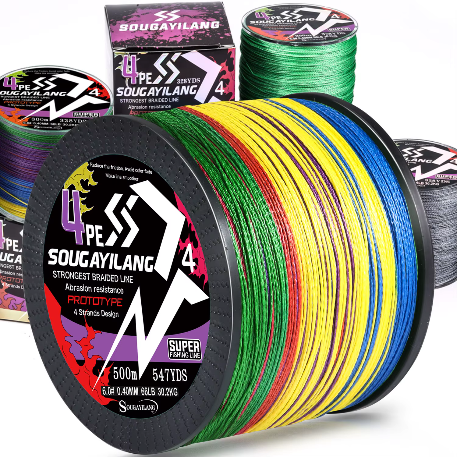 Sougayilang 4X Hilo Trenzado PE – Multifilamento para pesca en mar - imagen 3