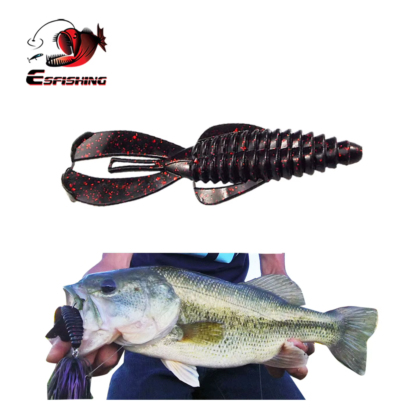 Vinilo ESFISHING Rage Bug Craw para lubina - imagen 3