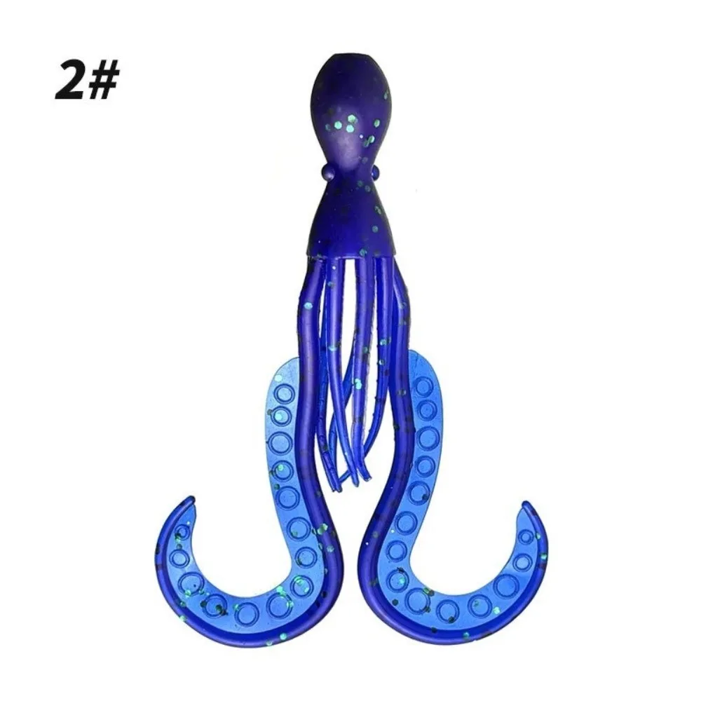 Señuelos de pulpo suaves con faldas de silicona para trolling - imagen 3