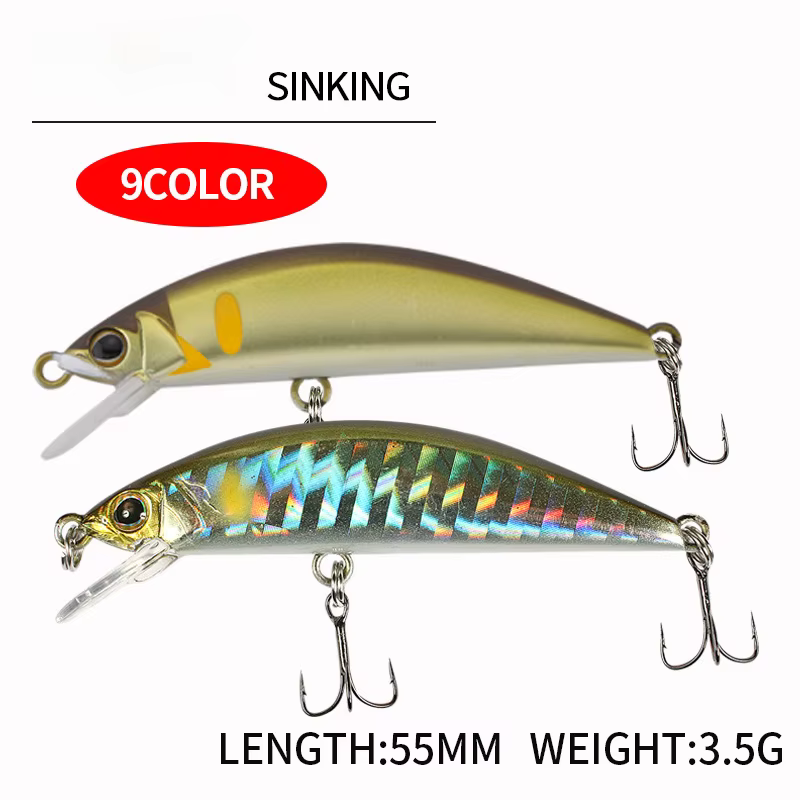 Sinking Mino 55mm 3.5G – Cebo duro para lubina - imagen 3