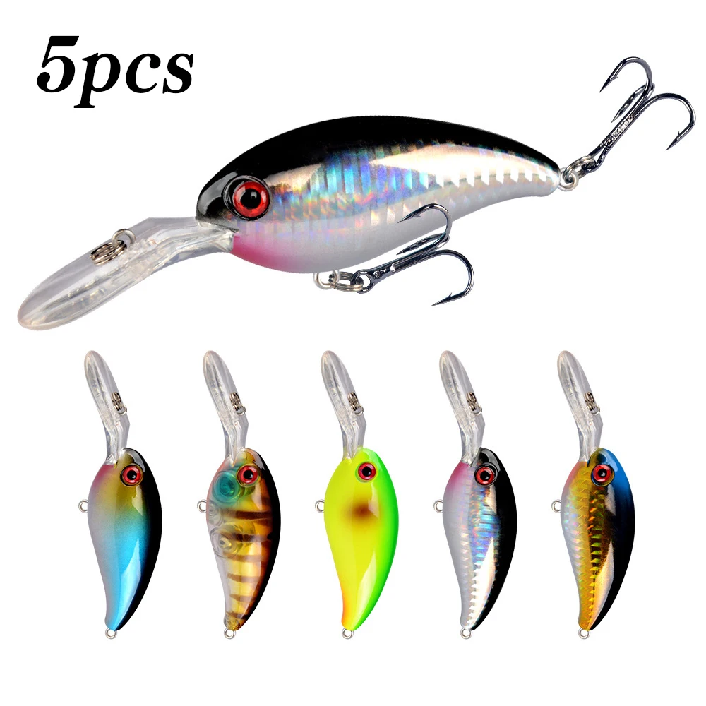 Señuelo Minnow Crankbait ojos 3D para perca y lucio