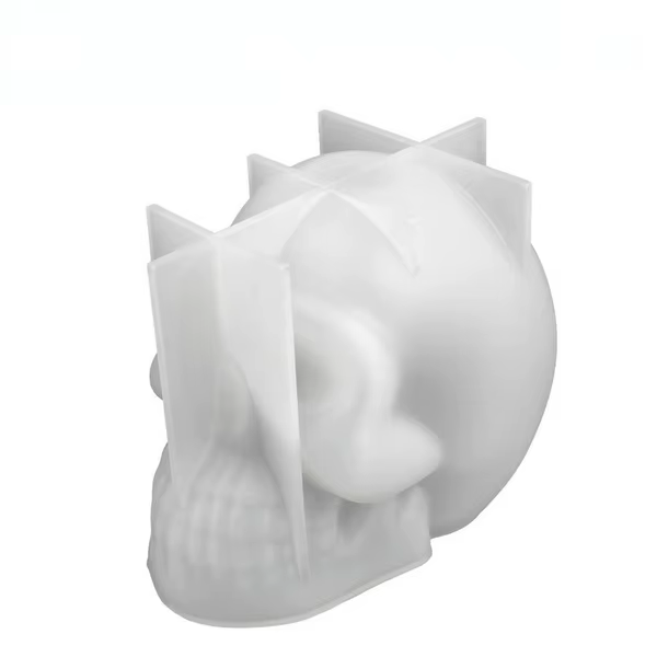 Molde calavera 3D para manualidades - vista completa