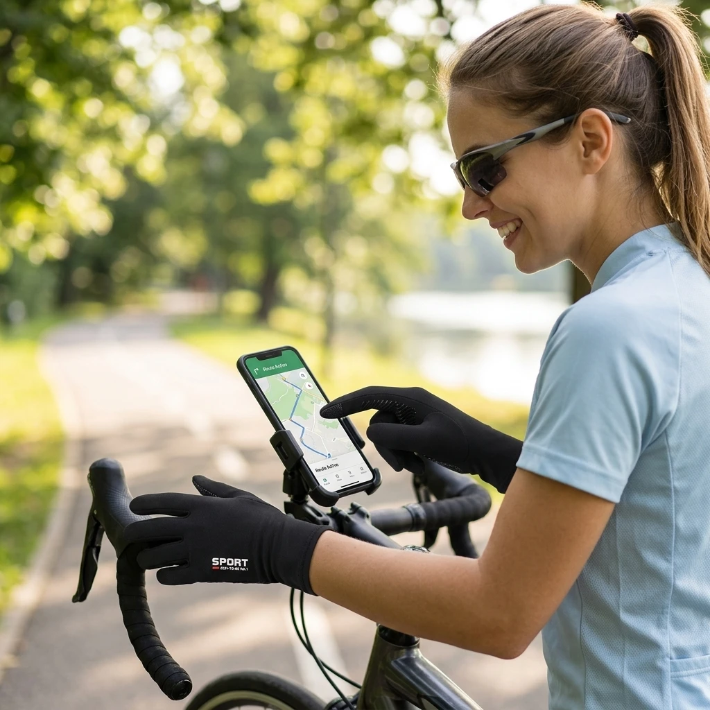 Guantes antideslizantes transpirables con pantalla táctil para bici - imagen 3