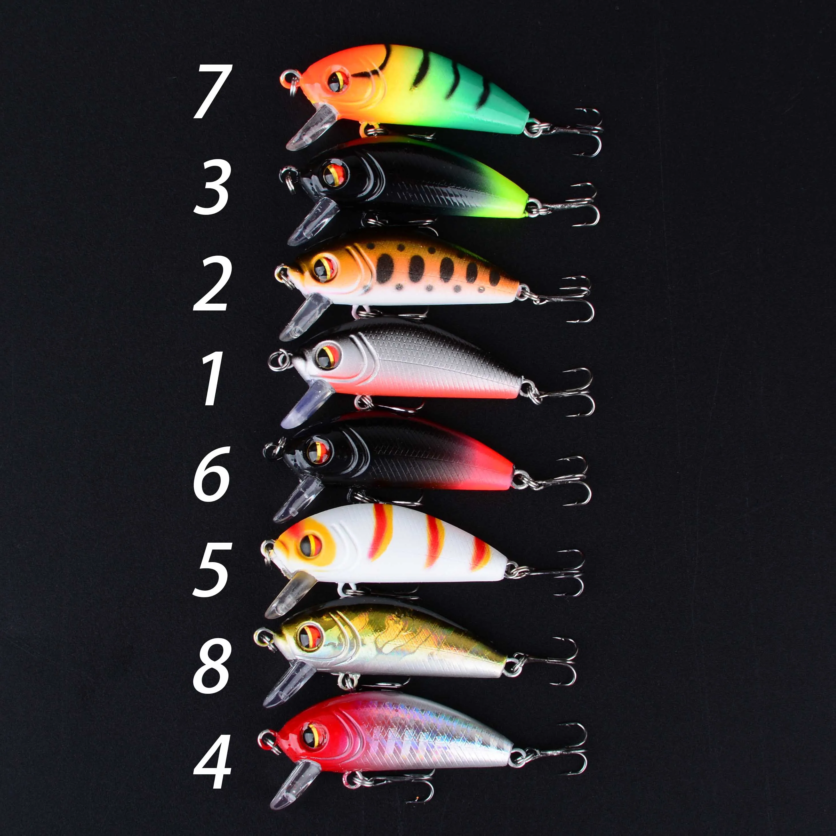 Crankbait artificial hard con aspecto minnow