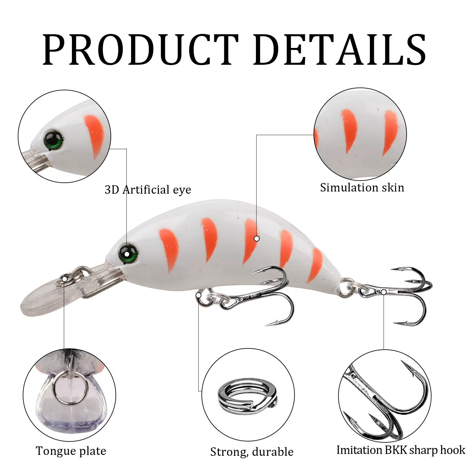 Minnow Crankbait para Lucio - Senuelo Plastico para Agua Dulce - imagen 2