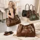 Bolso de hombro tote de cuero sintético gran capacidad elegante - imagen 4