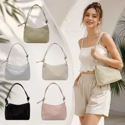 Bolso de hombro de piel sintética PU elegante para trabajo y viaje