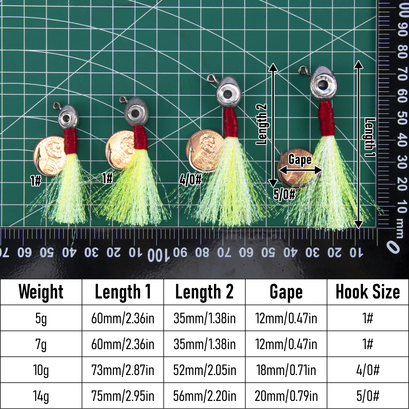 Jig Head para vinilo y swimbait – Anzuelos de pesca en agua salada - imagen 4
