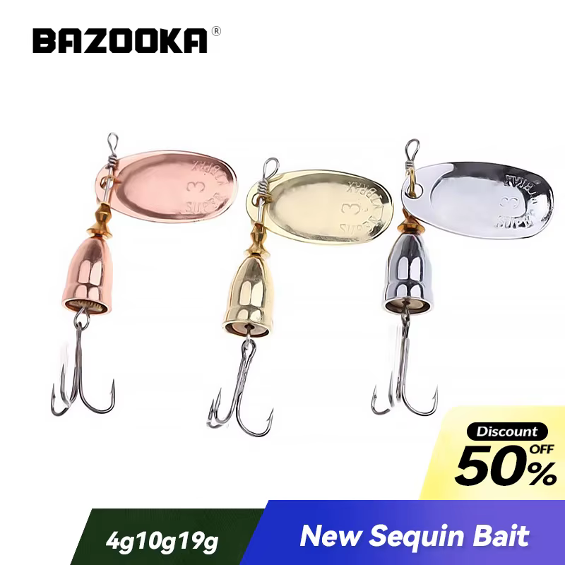Bazooka Spinner Metal - Señuelo para lucio con anzuelo triple - imagen 5