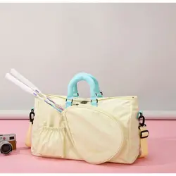 Bolsa Raquetas Bádminton Gran Capacidad con Separador Húmedo