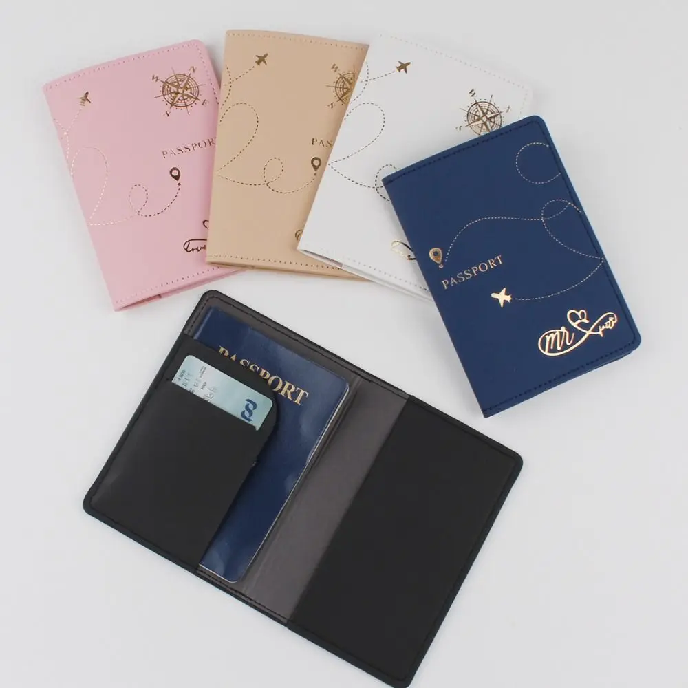 Funda pasaporte impermeable PU de cuero con ranuras para tarjetas - imagen 5