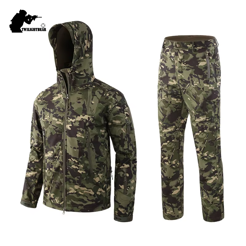 Traje de pesca Softshell impermeable camuflaje - imagen 2