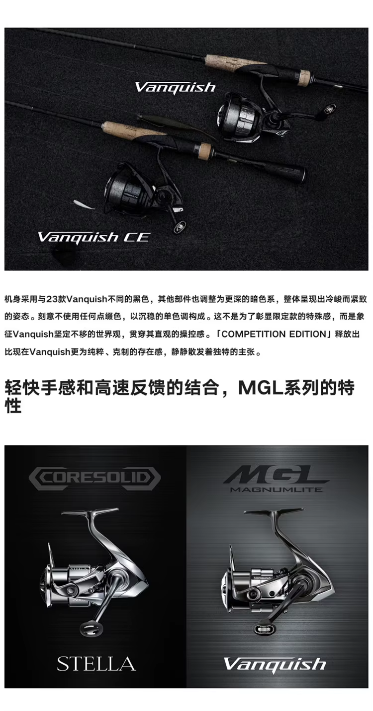 Carrete Vanquish CE conjunto completo