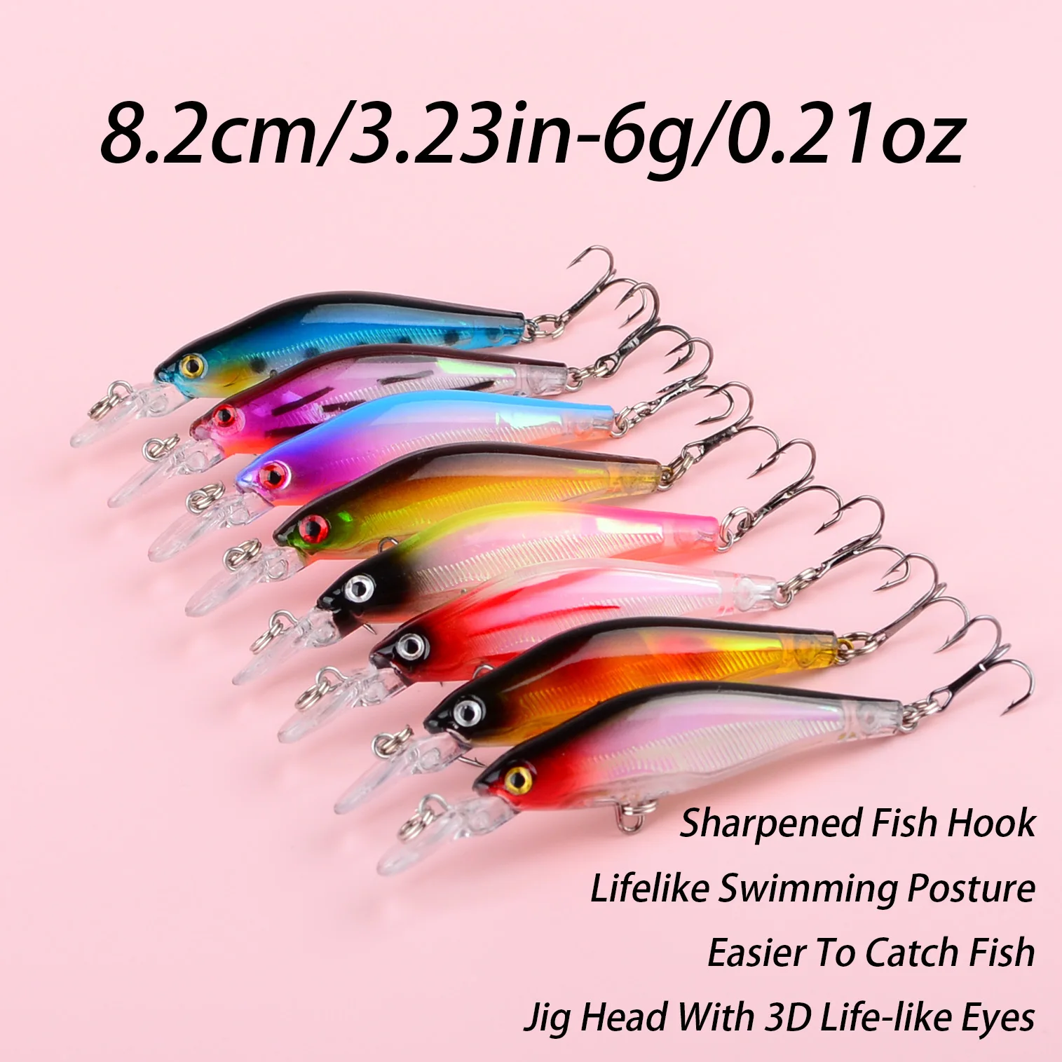 Minnow Wobbler jerkbait sumergible para carpas con cebo artificial - imagen 5