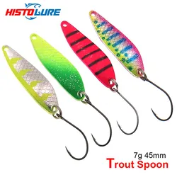 HISTOLURE Señuelo Artificial Trucha Cuchara Metal Lentejuelas