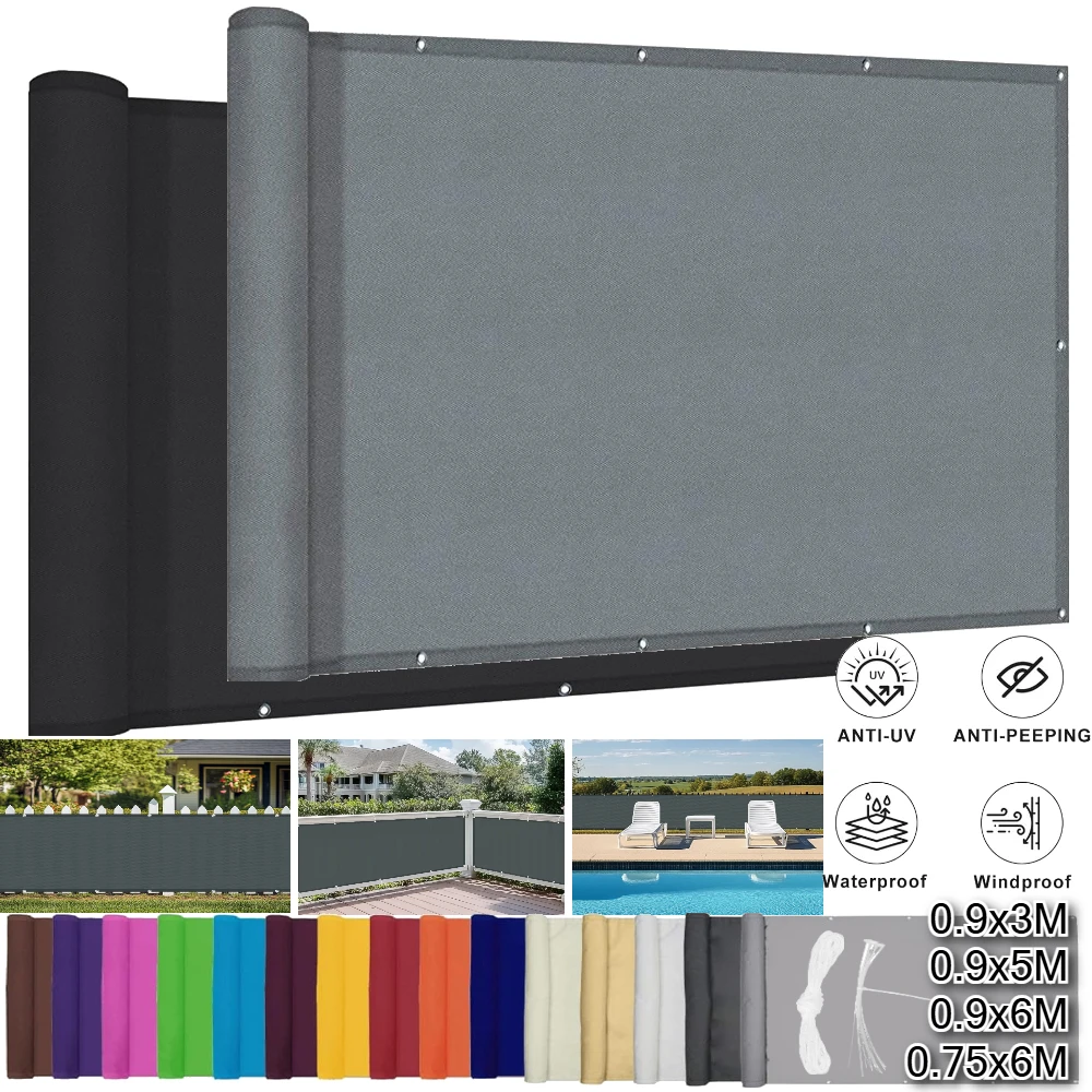 Cubre balcón impermeable Oxford con protección UV y viento reforzado