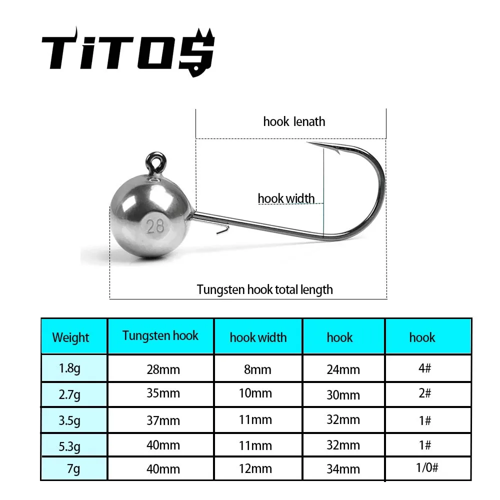 Jig head tungsteno con púas para swimbait: lucio y lubina - imagen 4