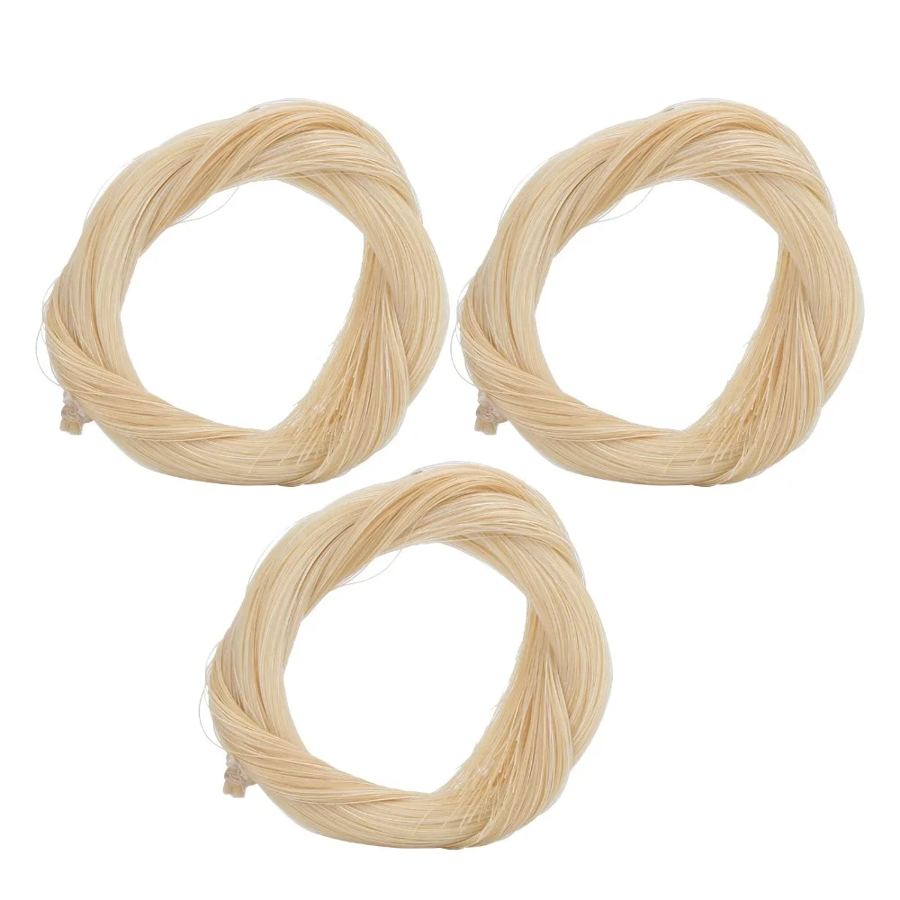 Lazos de pelo para violín duraderos blancos genuinos - imagen 3
