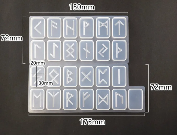 Set de 2 moldes para artesanía de resina