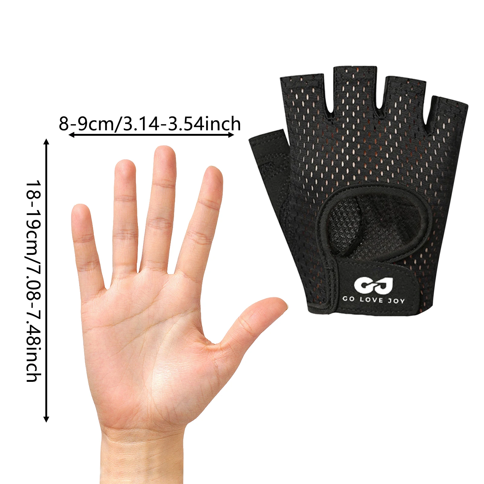 Vista frontal guantes MJ