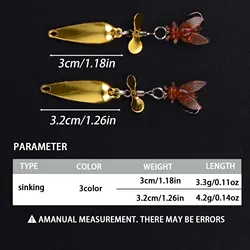 Señuelo Spinner antimosquitos con lentejuelas para spinning