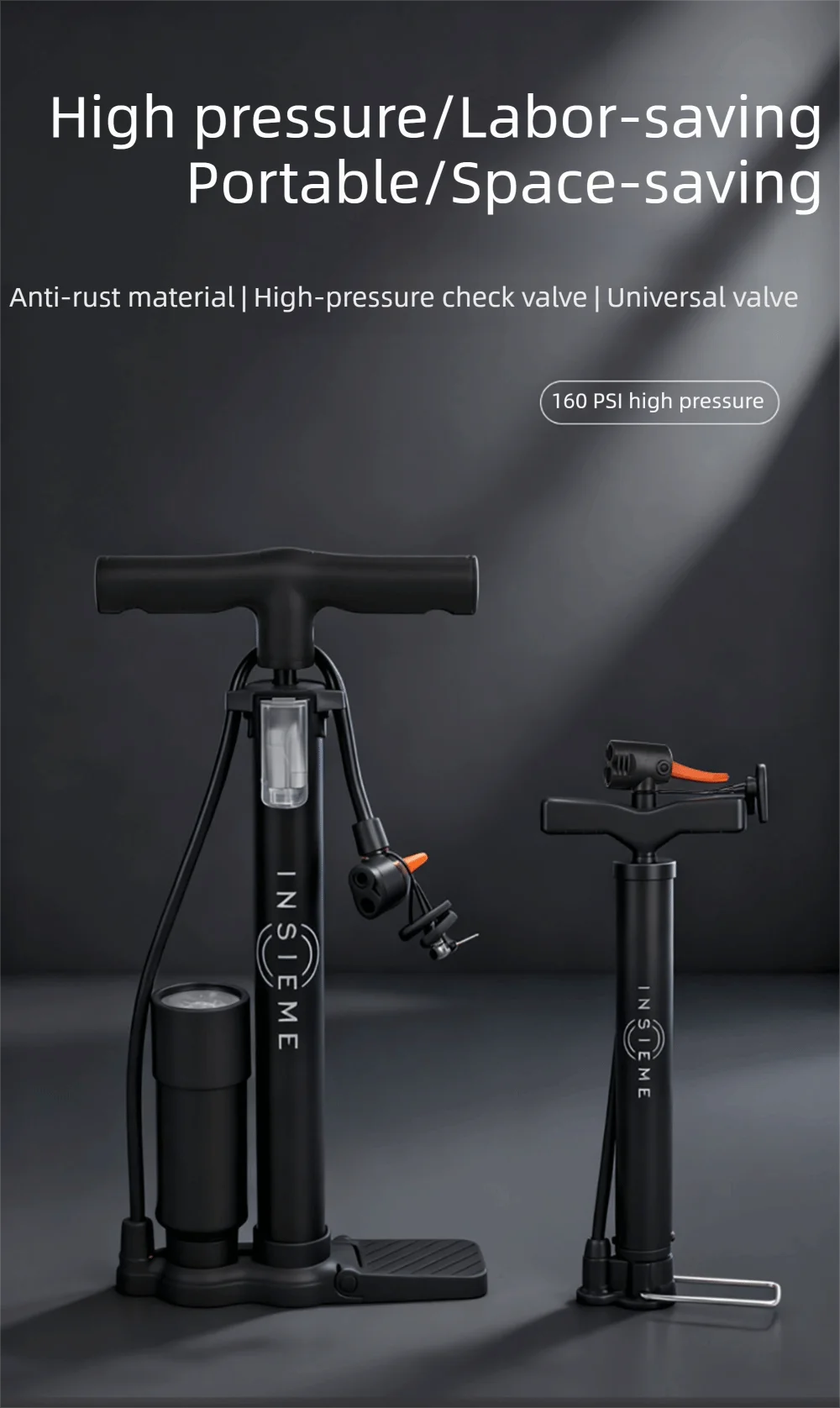 Cabezal y válvula universal para bicicleta