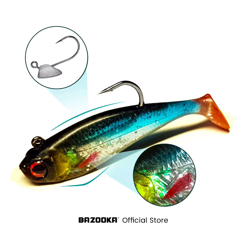 Bazooka Swimbait – Señuelo silicona para lubina y perca - imagen 3
